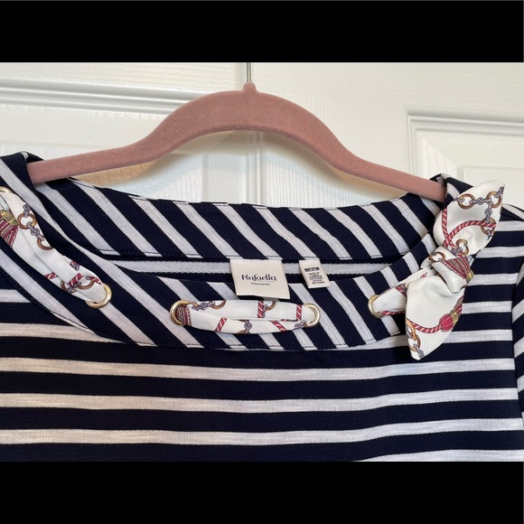 🌟HP🌟 Rafaella Striped Kerchief Top - Picture 3 of 6